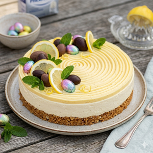 Påskcheesecake med citron och vanilj