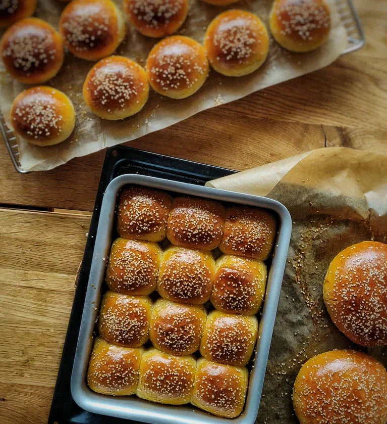 Brioche hamburgerbröd