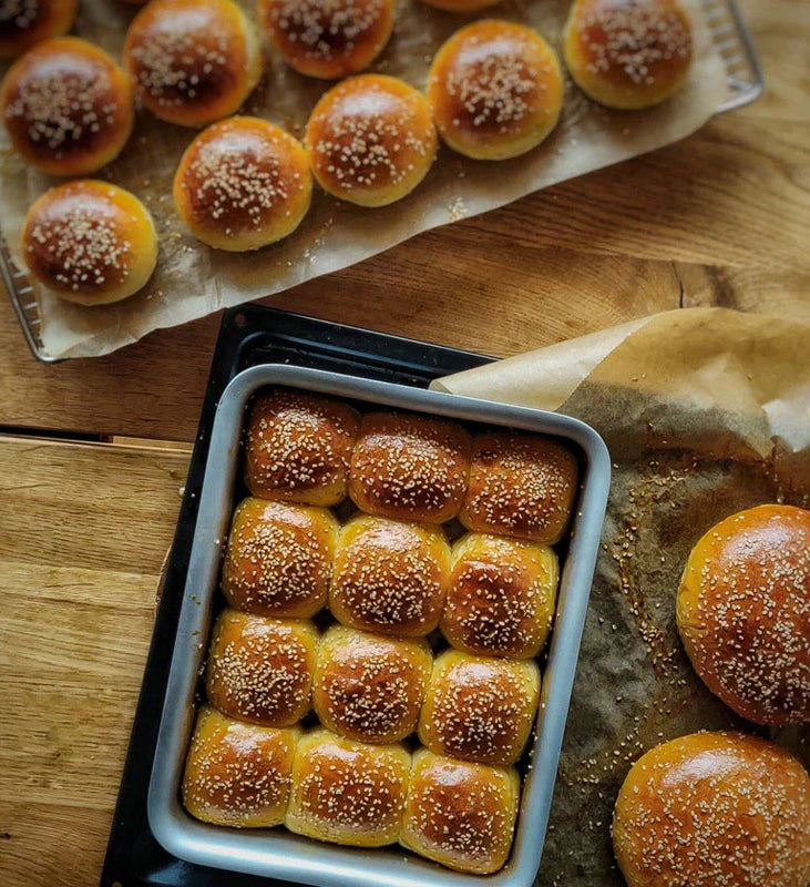 Brioche hamburgerbröd
