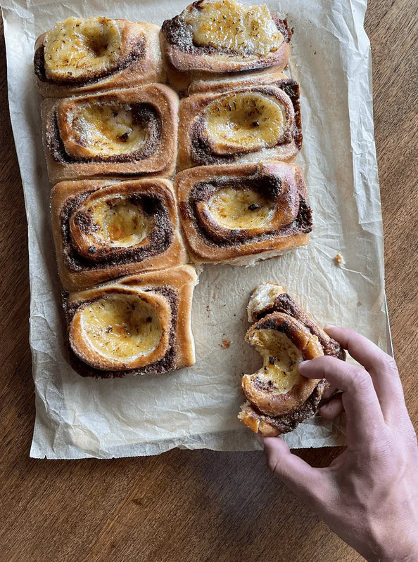 Crème brûlée-kanelsnäcka