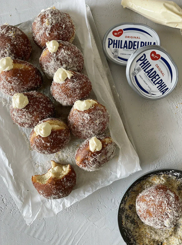 Juldonuts med vit choklad, apelsin och kardemumma