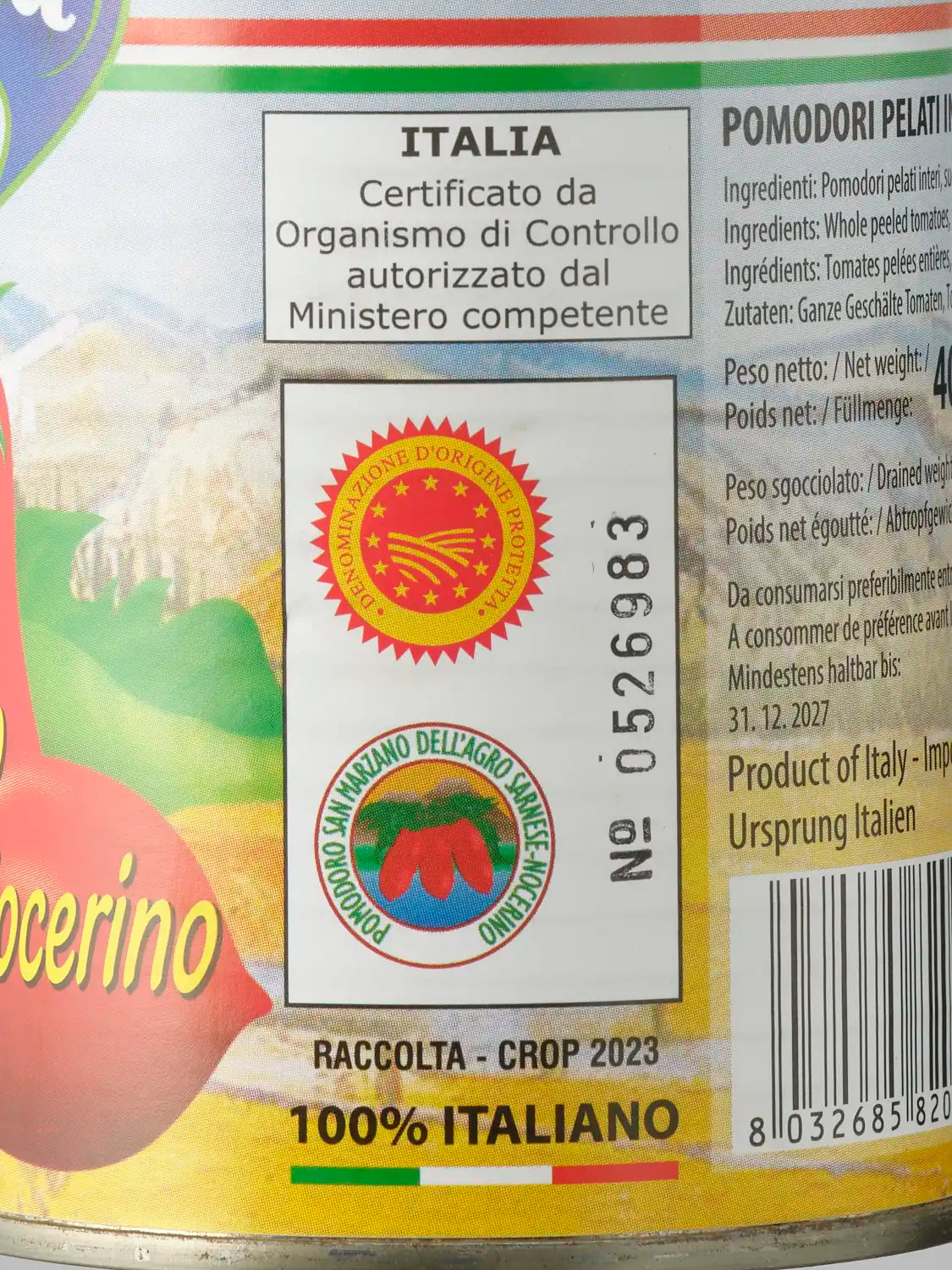 San Marzano D.O.P. Dåsetomat (400g)